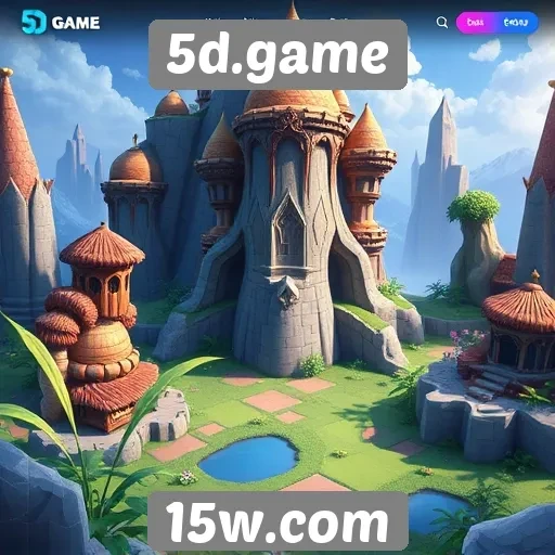 Navegação intuitiva no site 5d.game